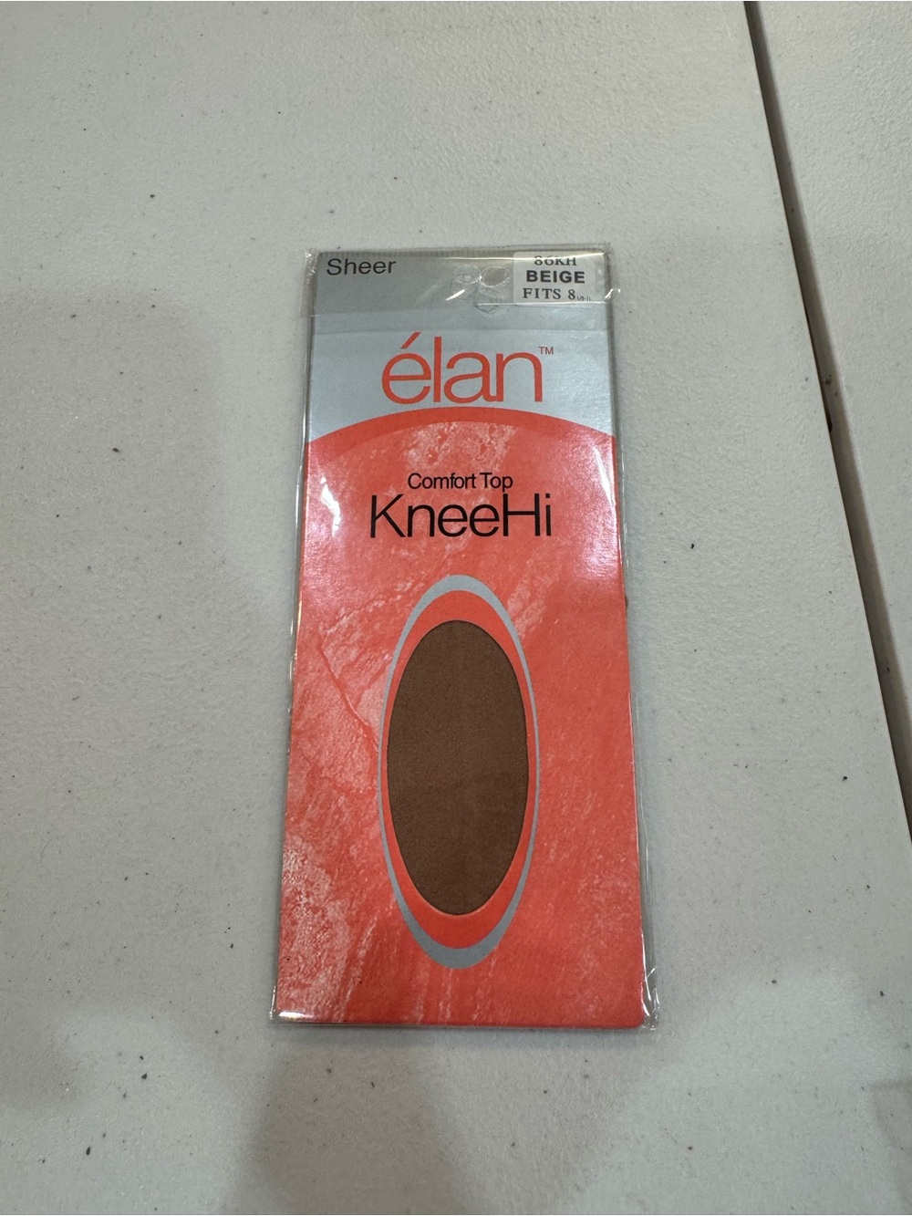élan Comfort Top KneeHi Sheer Hosiery - Beige